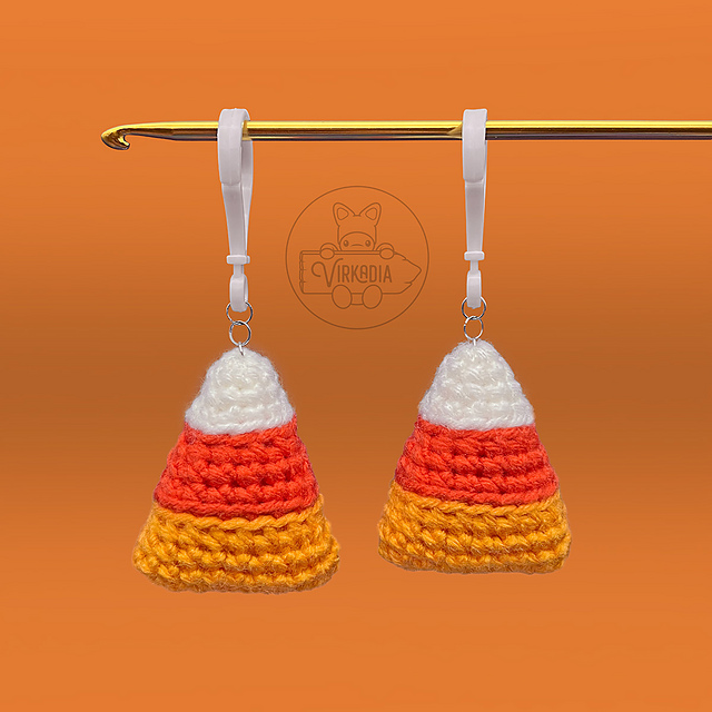 Candy Corn Keychain