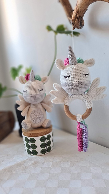 Unicorn rattle/Enhörning skallra