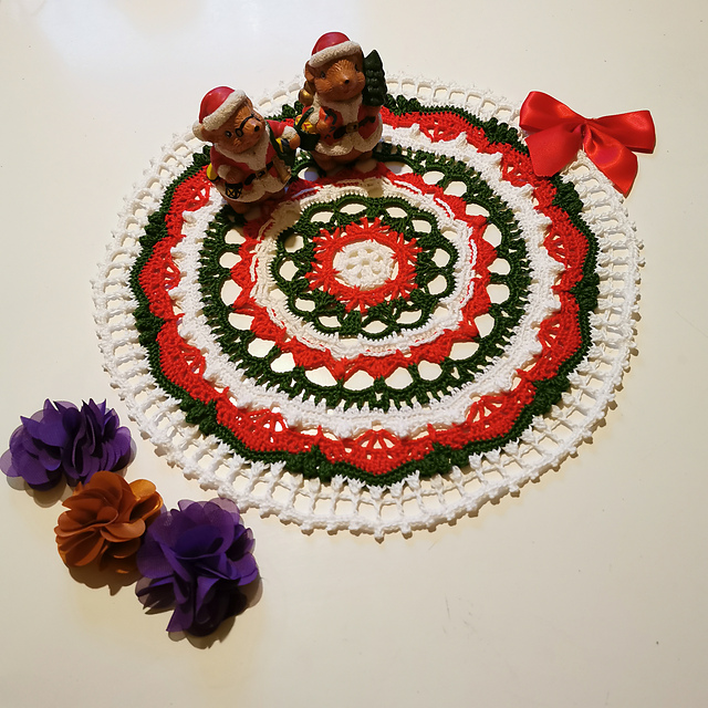 Christmas Peace Doily