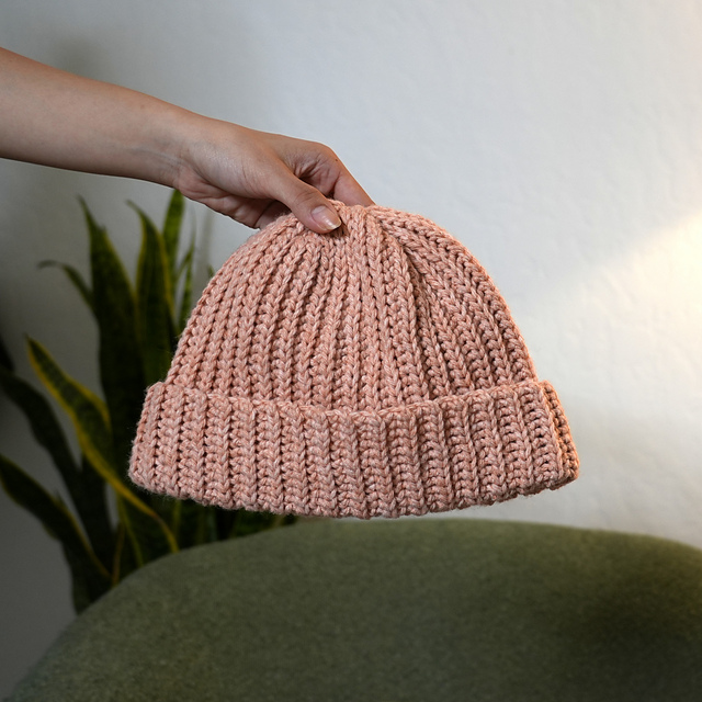 Knit-Look Crochet Beanie