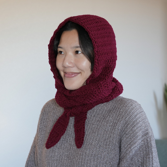 Tapered Hooded Scarf