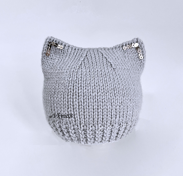 Silver Kitten Hat