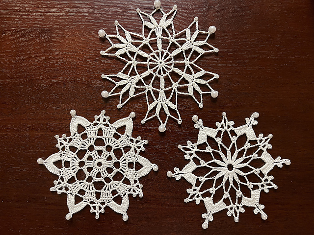 Beaded Snowflakes