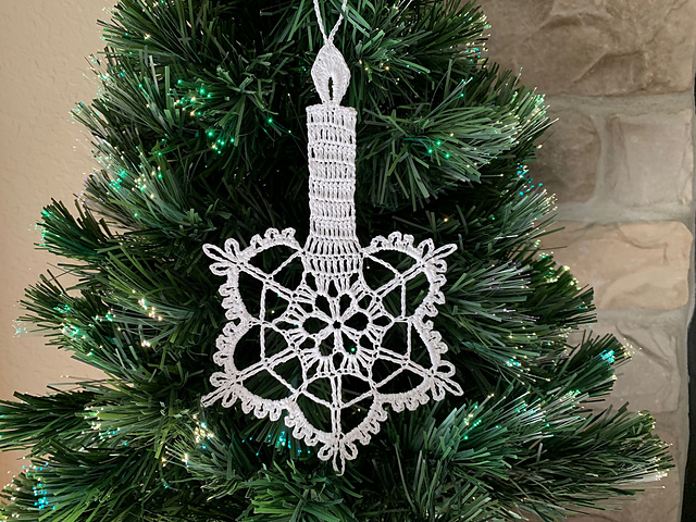 Candle Christmas Ornament 2