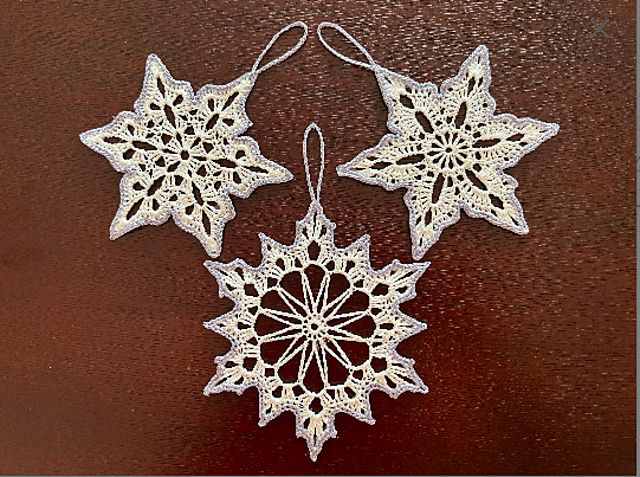 Snowflake Ornaments, Crochet