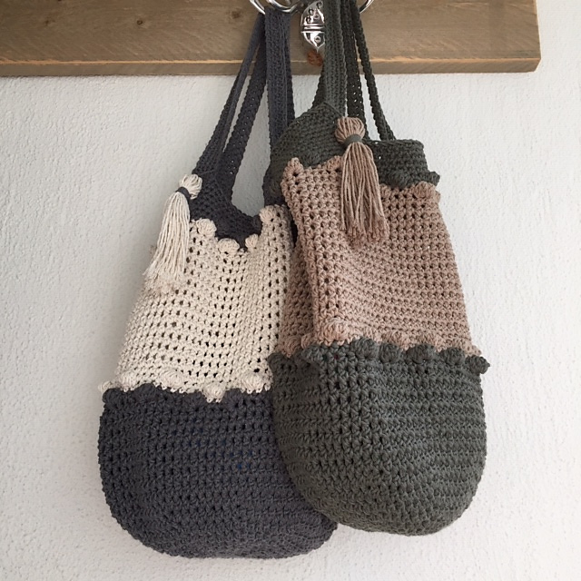 Crochet bag POMPOM