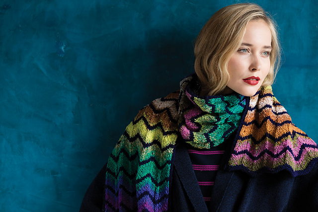 Chevron Striped Scarf
