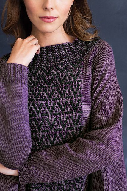 #08 Mosaic Poncho Pullover