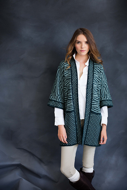 #10 Zigzag Motif Coat
