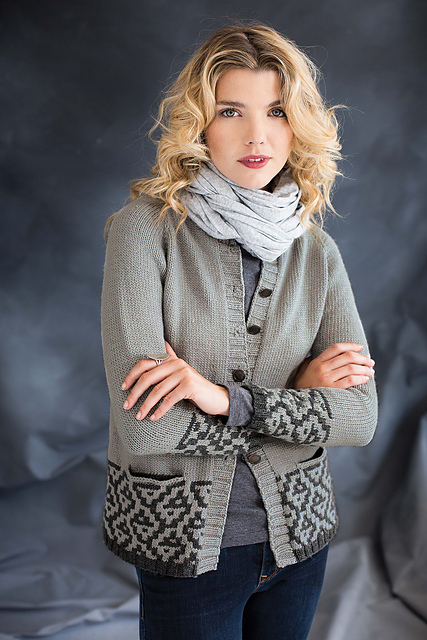 #11 Top-Down Crewneck Cardi