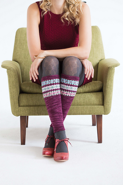FAIR ISLE LEG WARMERS
