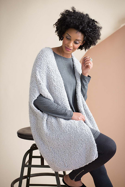 #16 Bouclé Open Vest