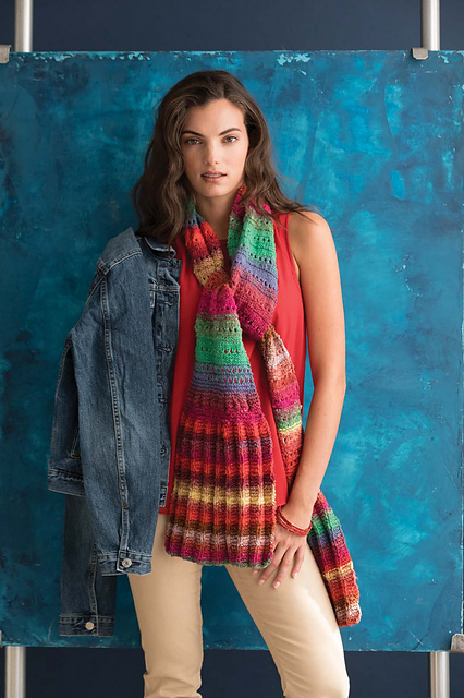 Pleat and Eyelet Scarf