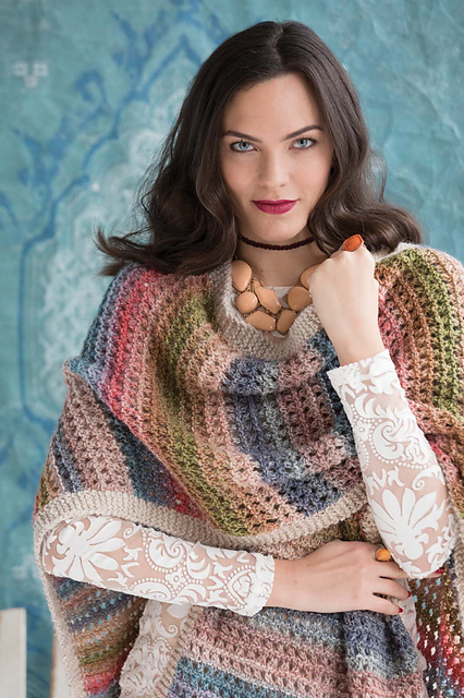 Ravelry: Lacy Ruana pattern by Ellen Liguori