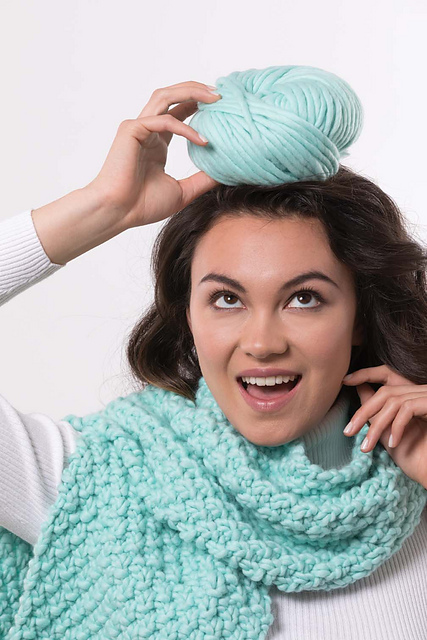 #03 Moss-Stitch Scarf