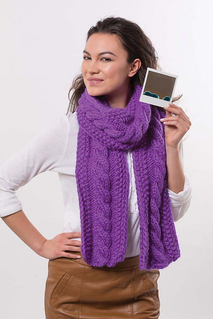 #04 Cabled Scarf