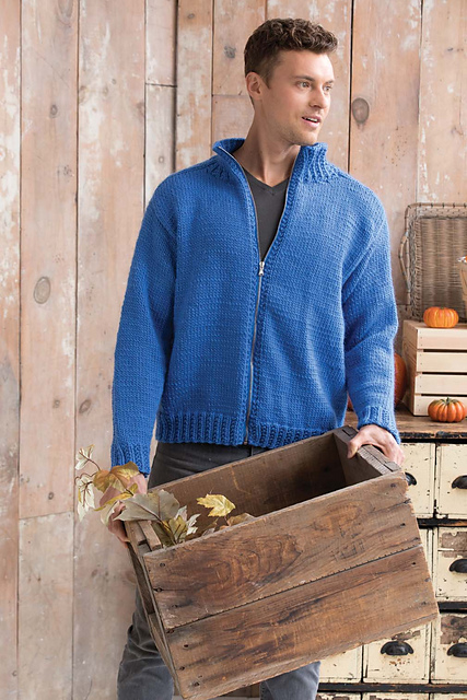 #12 Man's Zippered Cardigan