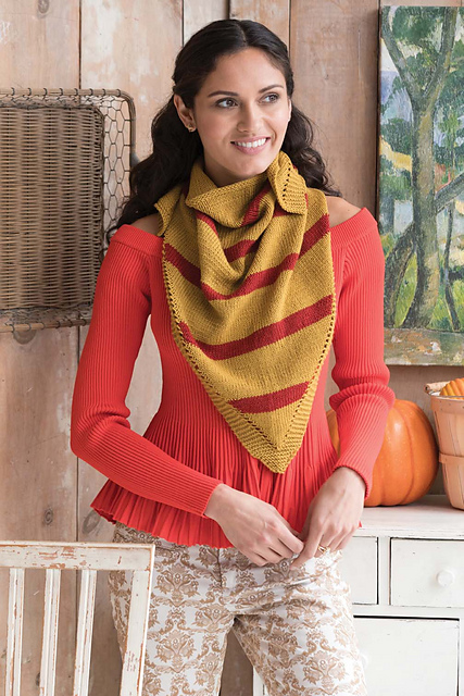 #24 Horizontal Stripes Shawl