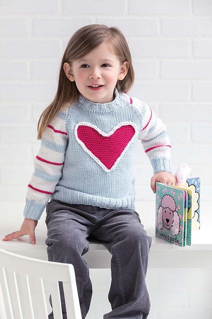 #27 Heart-Motif Pullover