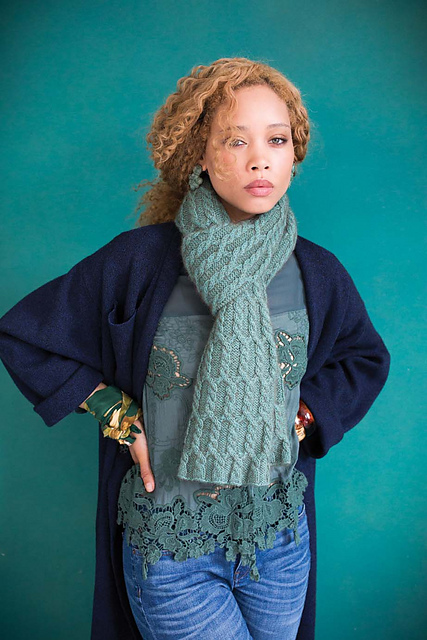 #06 Cabled Tube Scarf