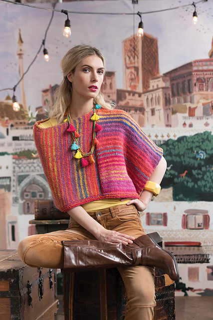 Striped Poncho