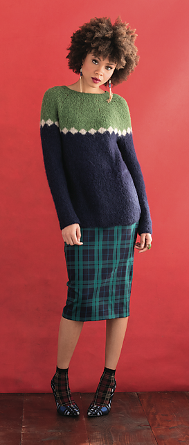 #16 Diamond Yoke Pullover