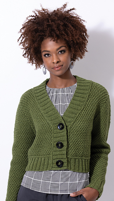 Uhr (ウーア) ★ ③ 21AWUHR-KT229 Constructive V-Neck Cardigan レディース グリーン FREE Spruce Cardigan – Peruvian Link Alpaca Collection