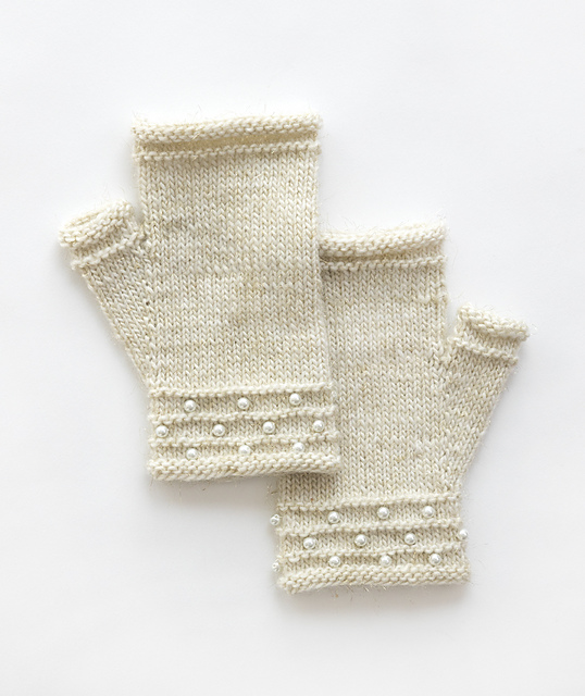#28 Beaded Fingerless Mitts