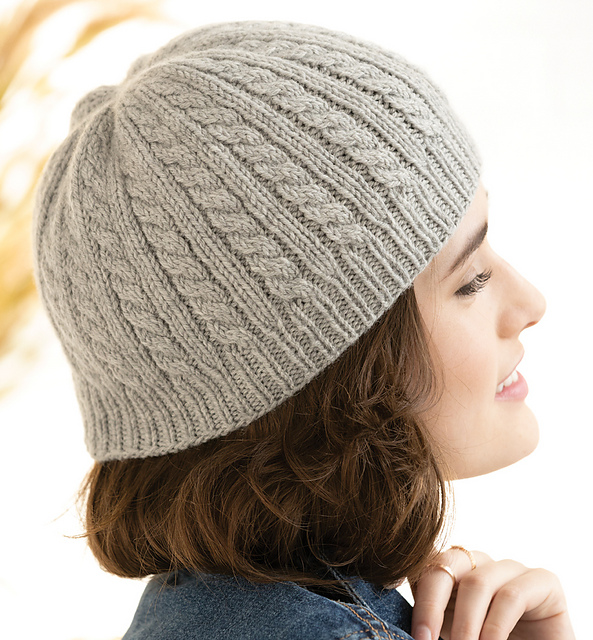 #09 Cable and Ribbed Hat