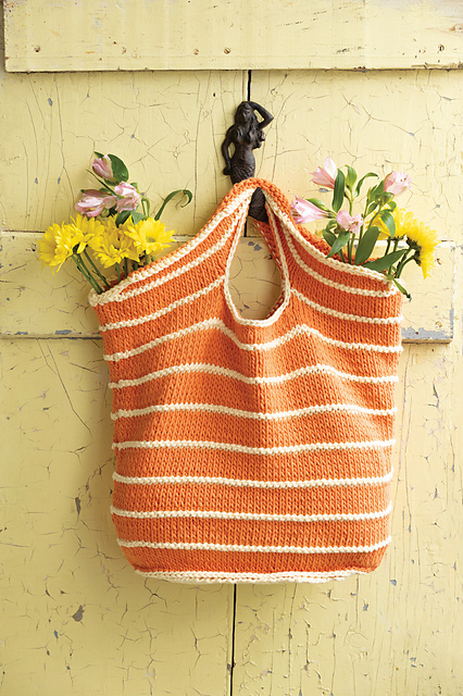 #12 Striped Market Bag