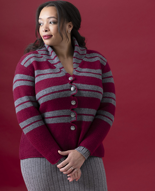 #03 Cozy Striped Jacket
