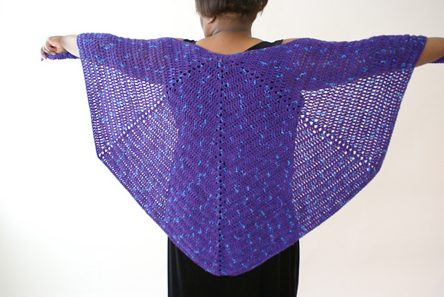Thousand Yards Winged Shawl