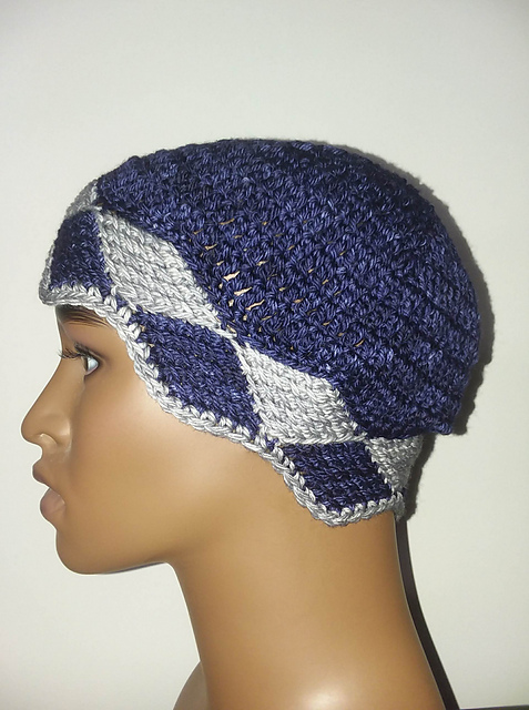 Tunisian Crochet Entrelac Hat