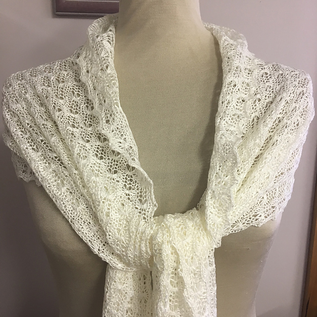 Ravelry: Passap Guipure Lace Scarf pattern by Yvonne Kadwell