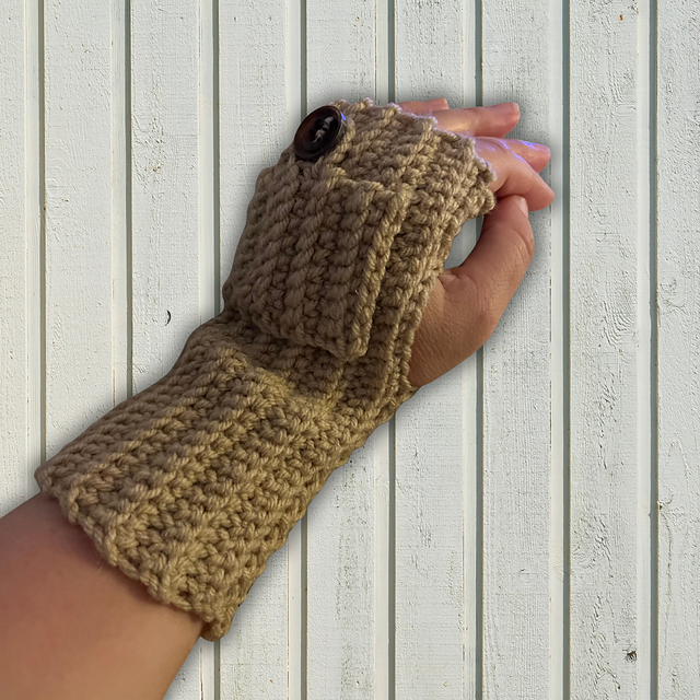 Stash Pocket Fingerless Mitts
