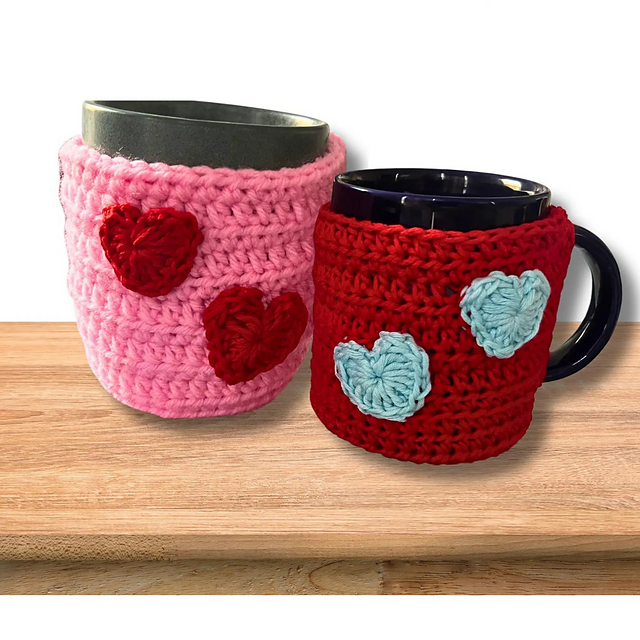 Valentine Mug Cozy Coaster