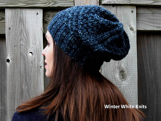 Moody Blue knit hat
