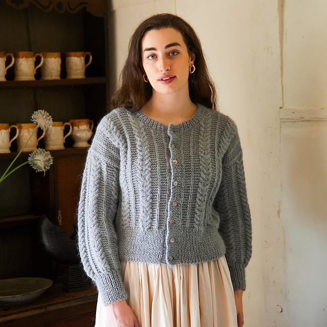 Ravelry: Juno Cable and Garter Stitch Cardigan pattern by Birch +
