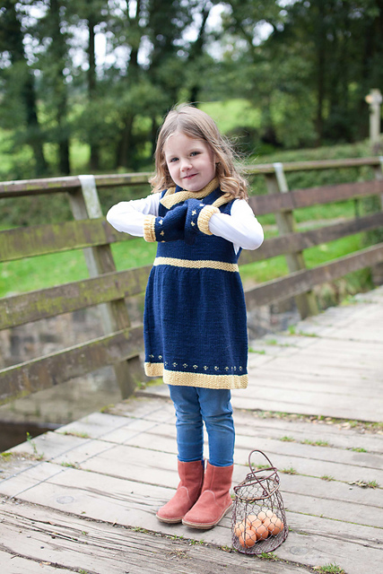 Fair Isle Pinafore, Mitts, Cowl & Leg Warmers