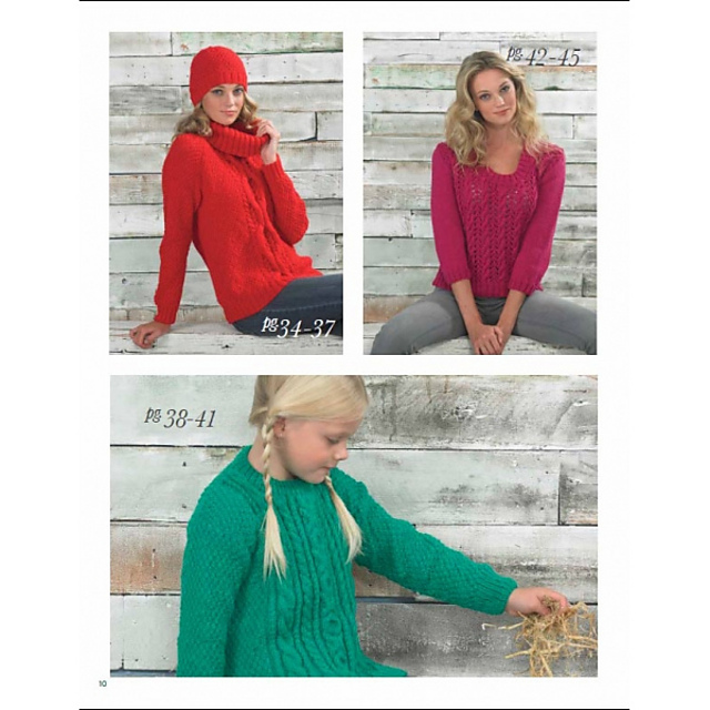 A Line Cabled Sweater