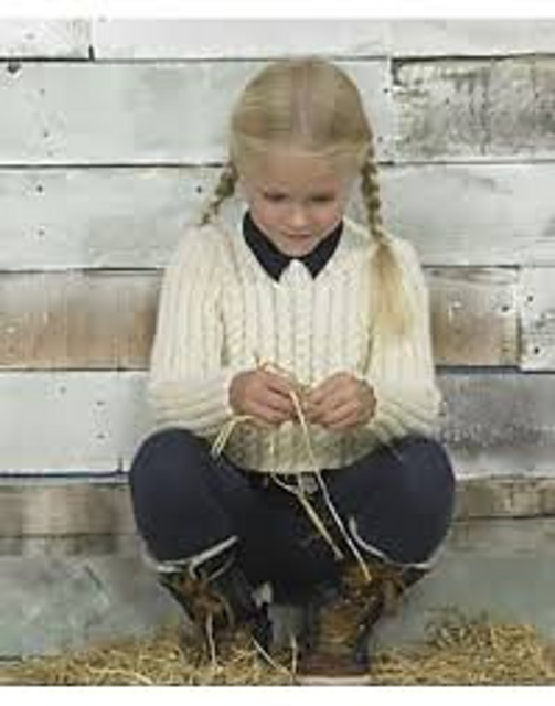 Cropped Cable Sweater
