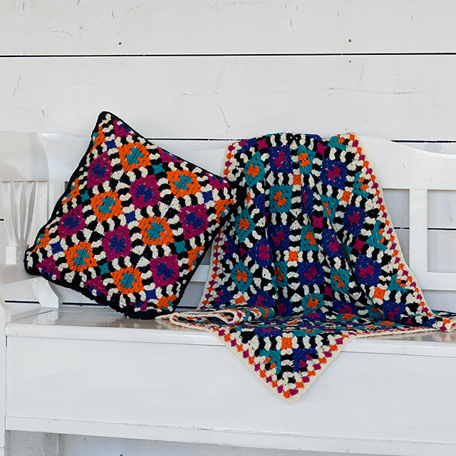 Liquorice Rose Blanket & Cushion