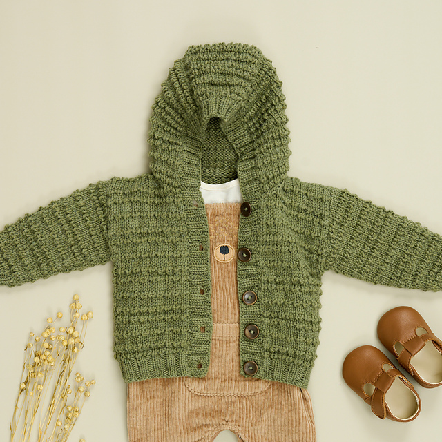 Charlie Textured Hoody & Cardigan
