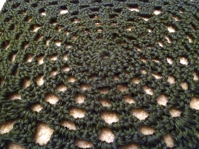 June 2013 Crochet-A-Long 12" square:  Modified Lilyan's Lace