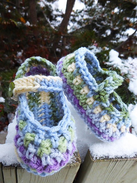 Petite Mary Janes Baby Slippers
