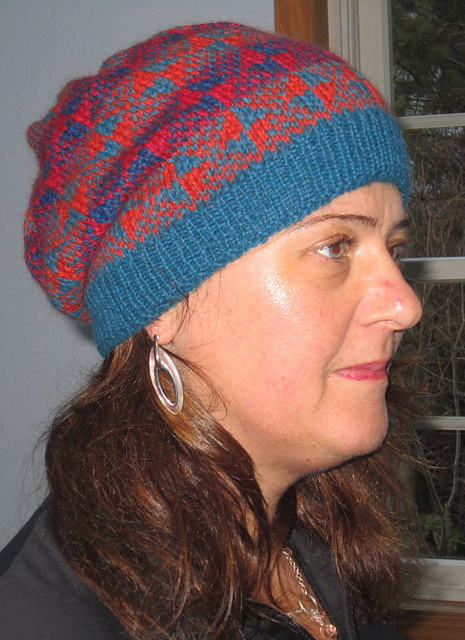 Beanie mit Fair Isle