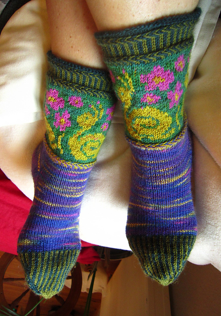 Wollsocken Schneckenrennen
