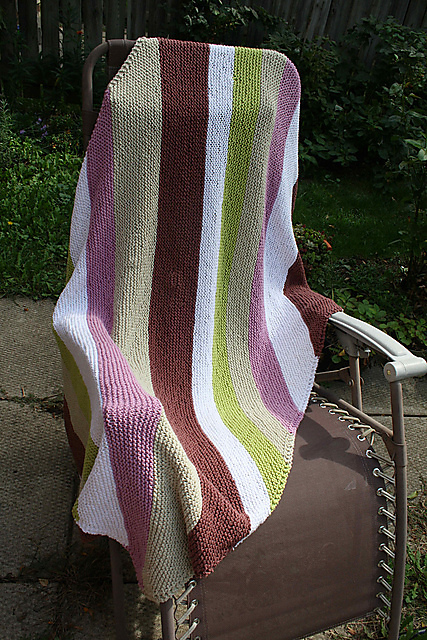 Bias Garter Afghan