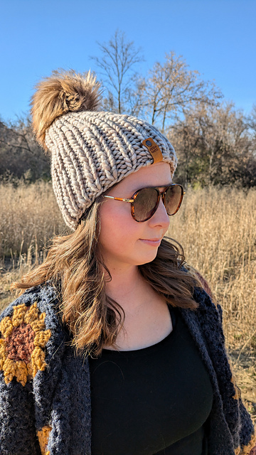 Basic B Beanie: Easy Ribbed Knit Hat
