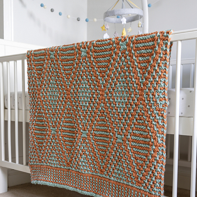 Diamond Crib Blanket